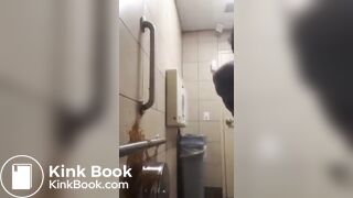 Girl Diarrhea on Wall