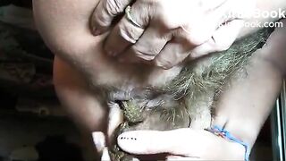 Une chatte bien poilue