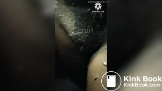 She is cover with her scat