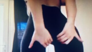 Hot mess in black leggings