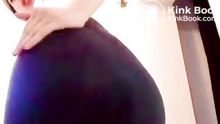 Hot mess in black leggings