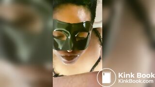 Deep feeding slave Yuna a shit and spit dinner