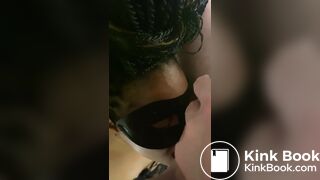 Deep feeding slave Yuna a shit and spit dinner