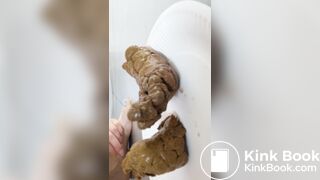 A healthy shit on a paper plate