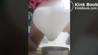 She pushed out a kinda painful poop