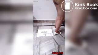 Hot Indian Mother Pooping in front of her son