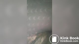 Thai girl diarrhea in legging at home