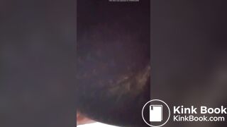 Thai girl diarrhea in legging at home