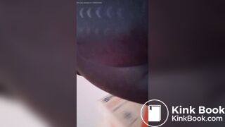 Thai girl diarrhea in legging at home