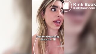Girl just pooped a huge turd on TikTok