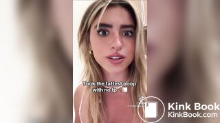 Girl just pooped a huge turd on TikTok