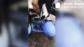 An outdoor poo compilation..