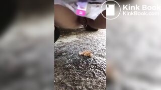 An outdoor poo compilation..