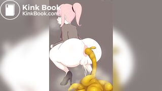 Thick anime girls shitting