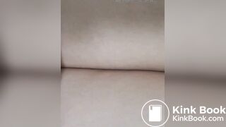 Korean girl painful pooping