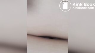Korean girl painful pooping