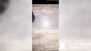 Blonde massive scat pile in tupperware