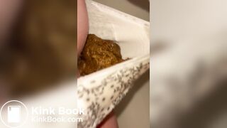 Pooping my panties and squishing it