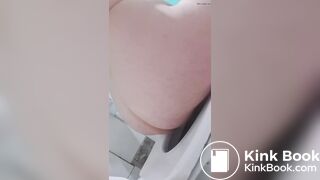 Soft poop in toilet - video 2