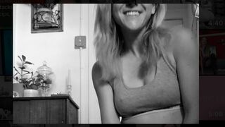Young Hottie messes loads