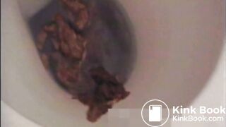 Sexy girl shitting twice