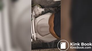 Ebony girl shitting at friends house