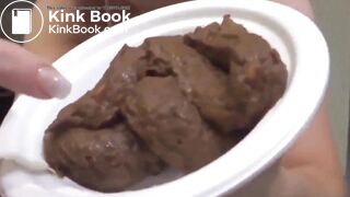 PRETTY SCAT GIRL LONG SHIT INTO BOWL