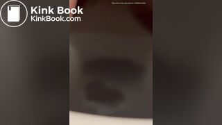 Girlfriend taking a big dump