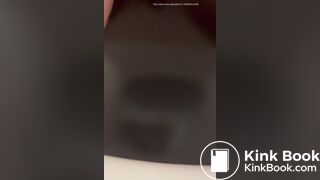 Girlfriend taking a big dump