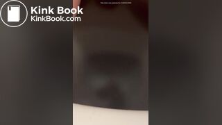 Girlfriend taking a big dump