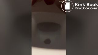 Girlfriend taking a big dump
