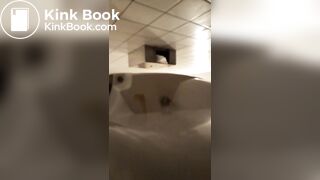 Desperate jogger absolutely blows up public toilet