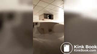 Desperate jogger absolutely blows up public toilet