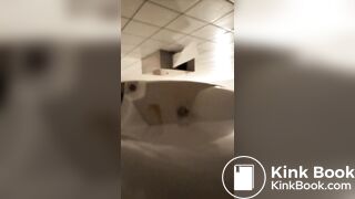 Desperate jogger absolutely blows up public toilet