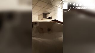 Desperate jogger absolutely blows up public toilet