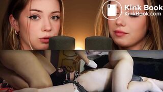 Blonde Twin Sisters Sensual Poop Feeding (Collage Edit)