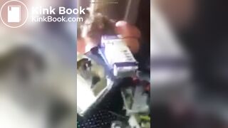 embarrassed wife caught pooping in bucket in livingroom