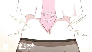 Cat girl soils her panties trying to get to the toilet