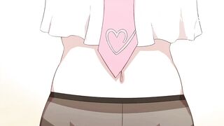 Cat girl soils her panties trying to get to the toilet