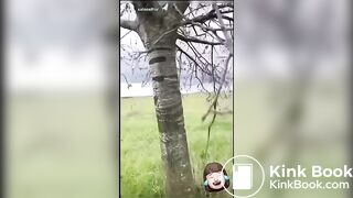 Influencer latina takes a shit outdoor instagram story