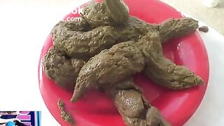 Sexy woman shitting on a cruise ship