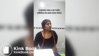 TikTok Latina Girl Wiping Selfie