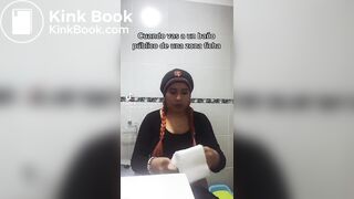 TikTok Latina Girl Wiping Selfie