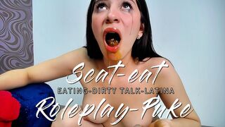 trailer, scat, eat, puke, roleplay, dirty talk latina