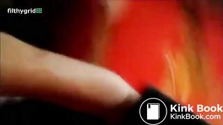 Brunette dropping a bomb