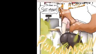 Girl fox farting and diarrhea