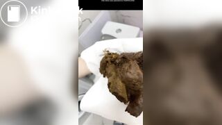 Cute Teen big turd pile