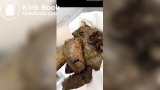 Cute Teen big turd pile