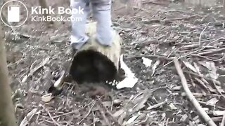 Early spring poo in the woods..