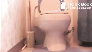 Girl farting and shitting